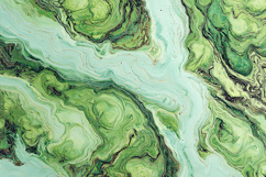 A vibrant green swirling patterns and texture Product Image 1