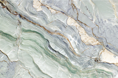 A beautiful green and white marble texture with gold veins Product Image 1