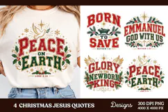 4 Christian Christmas PNG Designs, 4 Bible Verse Christmas P Product Image 1