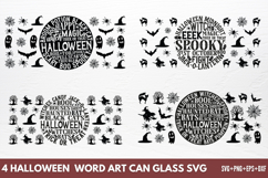 Halloween Round Can glass SVG Product Image 1