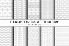 10 outline seamless vector patterns Product Image 1