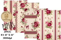 Shabby Chic, Flowers, Papers, Junk Journal Product Image 1