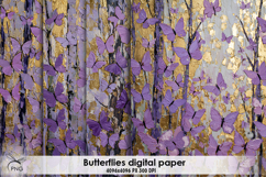 Butterflies digital paper Product Image 1