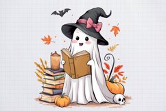 Halloween Fall Ghost Sublimation, Halloween Sublimatiori Product Image 1