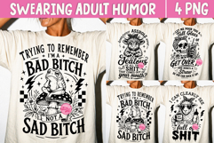 Adult Humor PNG, Sarcastic Snarky Skeleton Sublimation Product Image 1