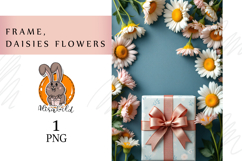 Frame, daisies flowers Product Image 1