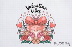 Valentine vibes PNG, Funny Valentine Sublimation PNG Product Image 1