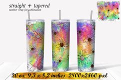 Sublimation tumbler sunflower,20 oz skinny tumbler design Product Image 1