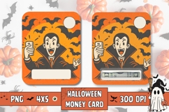 Printable Halloween Money Card, Halloween Vampire Money Card Product Image 1