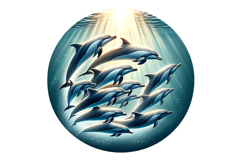 Cute Dolphin Clipart - PNG File Product Image 2