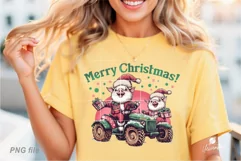 Christmas Pig Wine Drink PNG Sublimation Product Image 11