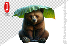 Cute Bear Clipart - PNG File Product Image 1