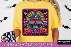 Halloween Faux Embroidery Patch, Retro Halloween Sublimation Product Image 1