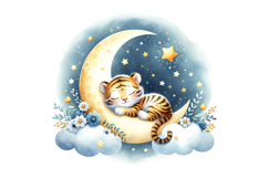 Cute Tiger Clipart - PNG File Product Image 2