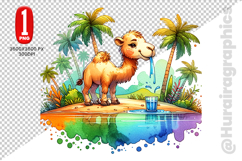 Cute Camel Clipart - PNG File Product Image 1