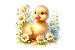 Cute Duck Clipart - PNG File Product Image 2
