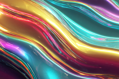 abstract colorful wavy lines in a mesmerizing pattern Product Image 1