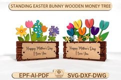 Mother‘s Day Flower Box Laser Cut ,Flower Bouquet Box Svg Product Image 1