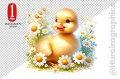 Cute Duck Clipart - PNG File Product Image 1