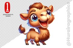 Cute Camel Clipart - PNG File Product Image 1