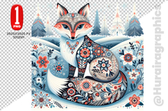 Cute Fox Clipart - PNG File Product Image 2