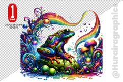 Cute Frog Clipart - PNG File Product Image 1