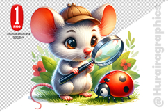 Cute Mouse Clipart - PNG File Product Image 2