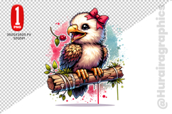 Cute Eagle Clipart - PNG File Product Image 2