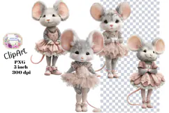 Mouse, Mice, Shabby Chic, Ephemera, PNG, Clipart Product Image 1