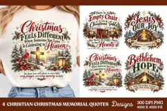 4 Christian Christmas PNG Designs, 4 Nativity Scripture PNG Product Image 1