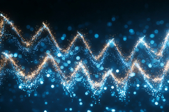 A vibrant digital illustration of glowing blue and orange Product Image 1