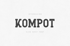 Kompot Bold Slab Serif Font Product Image 1