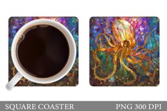 Octopus Coaster Design. Octopus Coaster Sublimation Product Image 1