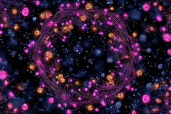 A network of glowing pink and orange connections Product Image 1