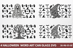 Halloween Round Can glass SVG Product Image 1