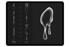 20 Procreate Liquids Stamp Brushes Product Image 2