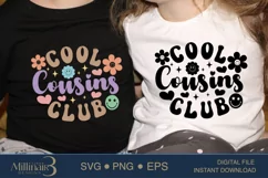 Cool Cousins Club SVG PNG Sublimation|Baby Shower | Kid Club Product Image 1