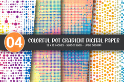 Colorful Dot Gradient Digital Paper Product Image 1
