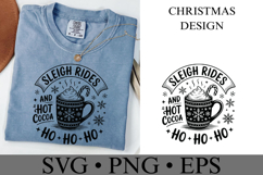 Sleigh Rides and Hot Cocoa Svg | Christmas svg | Shirt Svg Product Image 2