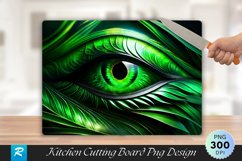 Green Dragons Eye Cutting Board Sublimation Design Product Image 1