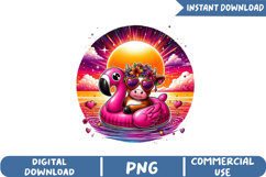 Hello Summer Sublimation, Funny Cow Png Product Image 1