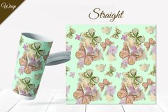 Tumbler Sublimation Design Flowers and Butterflies / 8 PNG Product Image 6