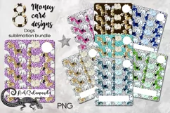 Funny dogs Card | 8 Money Card Dogs Sublimation designs, PNG Product Image 1
