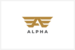 Alpha Letter A Logo Design Vector Product Image 1