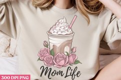 Mom Life PNG, Mom Coffee Sublimation PNG Product Image 2