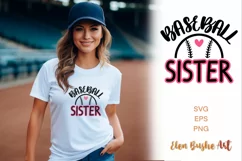 Baseball sister svg, Baseball shirt svg, Baseball svg Product Image 1