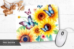 Rustic Blossom Field Mouse Pad PNG Design Product Image 1
