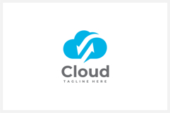 Cloud Sync Logo Design Vector Template Product Image 1