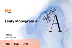 Minimalist Botanical Monogram Product Image 1