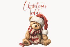 Cute Watercolor Teddy Bear Clipart Product Image 1